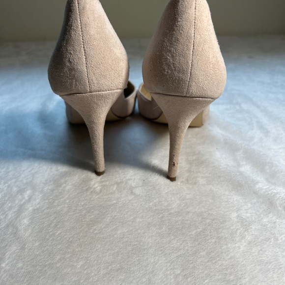 Canvas beige/nude high heels - Picture 4 of 6